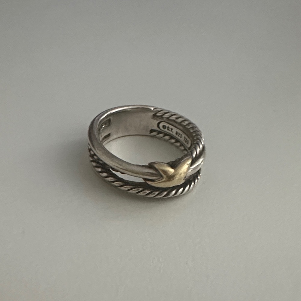 David Yurman X Crossover Band Ring, size 7